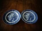 W. Adams & Sons Staffordshire Blue Willow 2 ontbijtbordjes,, Huis en Inrichting, Keuken | Servies, Ophalen of Verzenden, Zo goed als nieuw