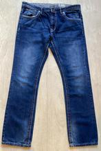 Donkerblauwe heren jeans W36 van Takko, W36 - W38 (confectie 52/54), Blauw, Ophalen of Verzenden, Gedragen