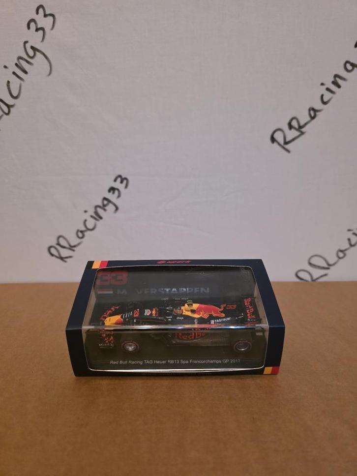 Verstappen Spa België 2017 RB13 SPARK 1:43, Verzamelen, Automerken, Motoren en Formule 1, Nieuw, Formule 1, Ophalen of Verzenden