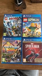 4 games Ninjago Lego Worlds Trackmania Spiderman, Spelcomputers en Games, Games | Sony PlayStation 4, Ophalen of Verzenden, Zo goed als nieuw