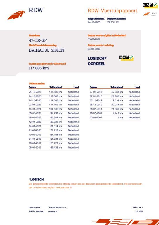 Daihatsu Sirion 2 1.0-12V Trend lage km NAP Trekhaak, Auto's, Daihatsu, Particulier, Te koop, Sirion, ABS, Airbags, Centrale vergrendeling