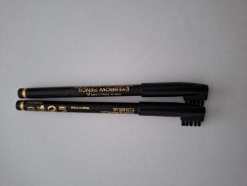 2 nieuwe MAX FACTOR Eyebrow Pencil 001 Ebony/ zwart(advr 3) beschikbaar voor biedingen