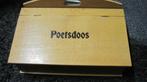 Antieke of retro houten poetsdoos, Ophalen of Verzenden
