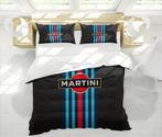 Dekbedovertrek 200 x 200 220 martini racing, Huis en Inrichting, Slaapkamer | Beddengoed, Zwart, Dekbedovertrek, Ophalen of Verzenden