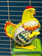 Vintage blikken speelgoed kip Franse Poule Picotante Marki, Ophalen of Verzenden