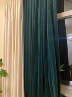 velours gordijnen dik en stevig groen, Huis en Inrichting, Stoffering | Gordijnen en Lamellen, Ophalen, 200 cm of meer, Klassiek
