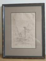 Ets landschap met rotsen 1908, Ophalen