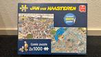 Jan van Haasteren puzzels 2x1000 VERTREKHAL & ZWEMPARADIJS, Ophalen of Verzenden, 500 t/m 1500 stukjes, Zo goed als nieuw, Legpuzzel