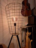 Industriële Vloerlamp - Metalen Cage Design, Huis en Inrichting, Lampen | Vloerlampen, Ophalen, 100 tot 150 cm, Zo goed als nieuw