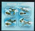 mocambique 2011 pf blok militaire luchtvaart vliegtuigen, Ophalen of Verzenden, Postfris, Vliegtuigen