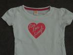 FRENDZ leuk wit t-shirt korte mouw + opdruk hartje en tekst, Kinderen en Baby's, Kinderkleding | Maat 110, Gebruikt, Meisje, Frendz
