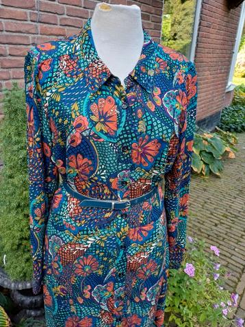King Louie Jurk - Prachtige Print! 38 40 maxi najaar  beschikbaar voor biedingen