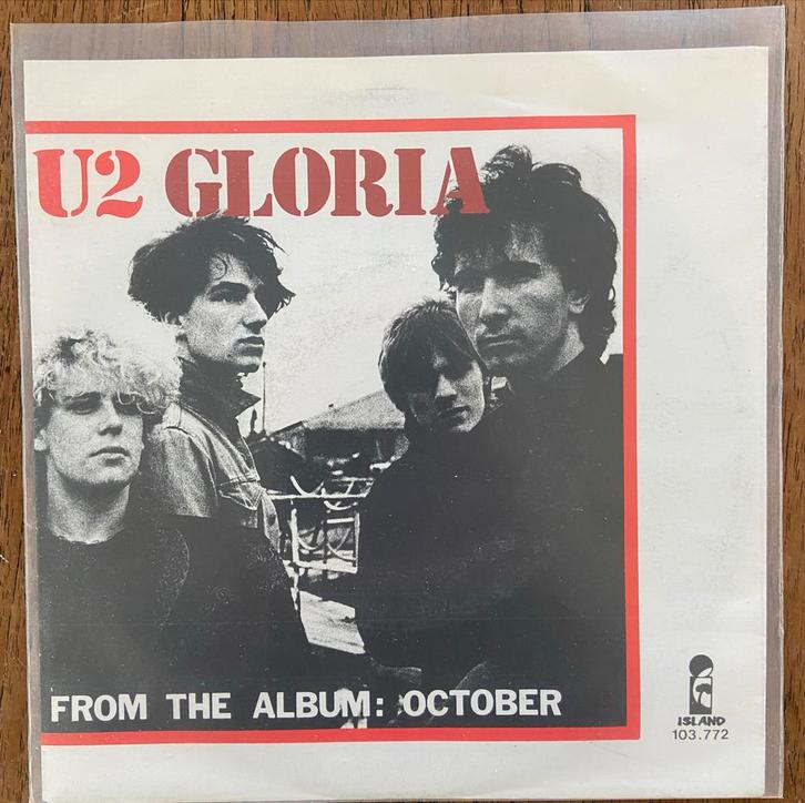 U2 - Gloria 7" Single - Benelux Uitgave, Cd's en Dvd's, Vinyl Singles, Zo goed als nieuw, Single, Rock en Metal, 7 inch, Ophalen of Verzenden