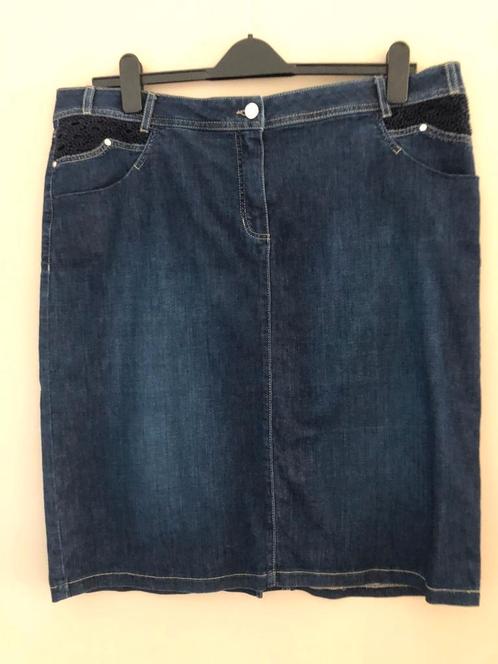 Basler spijkerrok maat 46 donkerblauw met rek taille 104cm, Kleding | Dames, Rokken, Nieuw, Maat 46/48 (XL) of groter, Blauw, Ophalen of Verzenden