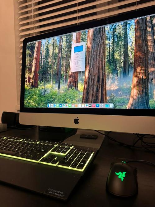 iMac 2020 5K (met muis en toetsenbord - Razer), Computers en Software, Apple Desktops, Zo goed als nieuw, iMac, Onbekend, 3 tot 4 Ghz