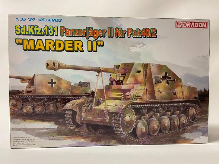Dragon 1:35 Sd.Kfz. 131 "Marder II", Hobby en Vrije tijd, Modelbouw | Auto's en Voertuigen, Zo goed als nieuw, Tank, 1:32 tot 1:50