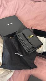 Originele YSL Schoudertas Zwart (Met Bon) - Sunset Medium, Overige merken, Zwart, Ophalen of Verzenden, Zo goed als nieuw