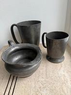 Antieke engelse tinnen bekers, Ophalen of Verzenden