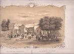 Velp. 'De Velper Barriere - La Barriere de Velp'. Litho.1850, Antiek en Kunst, Kunst | Etsen en Gravures, Ophalen of Verzenden