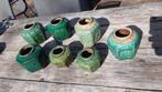 Gemberpotten set van 7 stuks, Aardewerk of Porselein, Ophalen of Verzenden, Zo goed als nieuw, Minder dan 50 cm