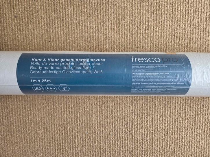 Fresco Pro Glasvlies - Kant & Klaar 150 gr., Huis en Inrichting, Stoffering | Behang, 75 m² of meer, Ophalen of Verzenden