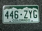 Kentekenplaat licenseplate Colorado 2 USA, Verzenden, Gebruikt, Auto's
