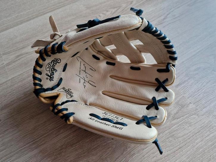 Nieuwe Rawling honkbalhandschoen 11,5 inch jeugd 8-12 jaar, Sport en Fitness, Honkbal en Softbal, Zo goed als nieuw, Handschoen