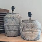 Landelijke robuuste lampenvoeten van aardewerk | set van 2, Ophalen, Zo goed als nieuw, Minder dan 50 cm