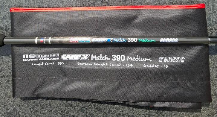 SENSAS Carp'X Match 390 Medium, Watersport en Boten, Hengelsport | Witvissen, Nieuw, Werphengel, Ophalen