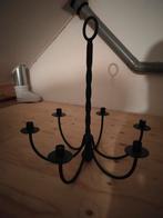 Kroonluchter zwart kaarsen, Huis en Inrichting, Lampen | Kroonluchters, Ophalen of Verzenden, Zo goed als nieuw