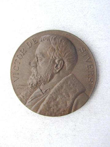 Penning, Jhr. Victor de Stuers, 1900. Brons 66 mm beschikbaar voor biedingen