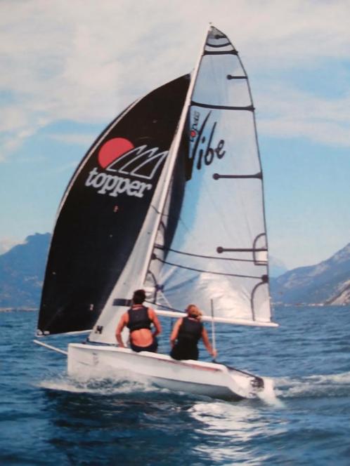 Sportieve Zeilboot met Trailer, Watersport en Boten, Open zeilboten, Gebruikt, Overige typen, 3 tot 6 meter, Polyester, Geen motor