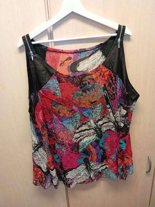 Prachtige leuke gekleurde zomertopje maat 48.., Kleding | Dames, Grote Maten, Zo goed als nieuw, Shirt of Top, Overige kleuren