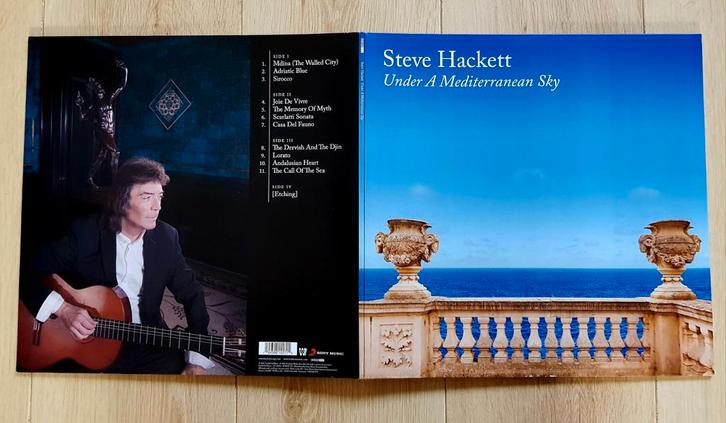 Steve Hackett - Under a Mediterranean sky 2 lp vinyl pop, Cd's en Dvd's, Vinyl | Pop, Zo goed als nieuw, 1960 tot 1980, 12 inch
