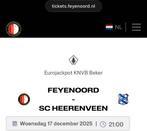 Feyenoord - SC Heerenveen, Losse kaart, Twee personen, December