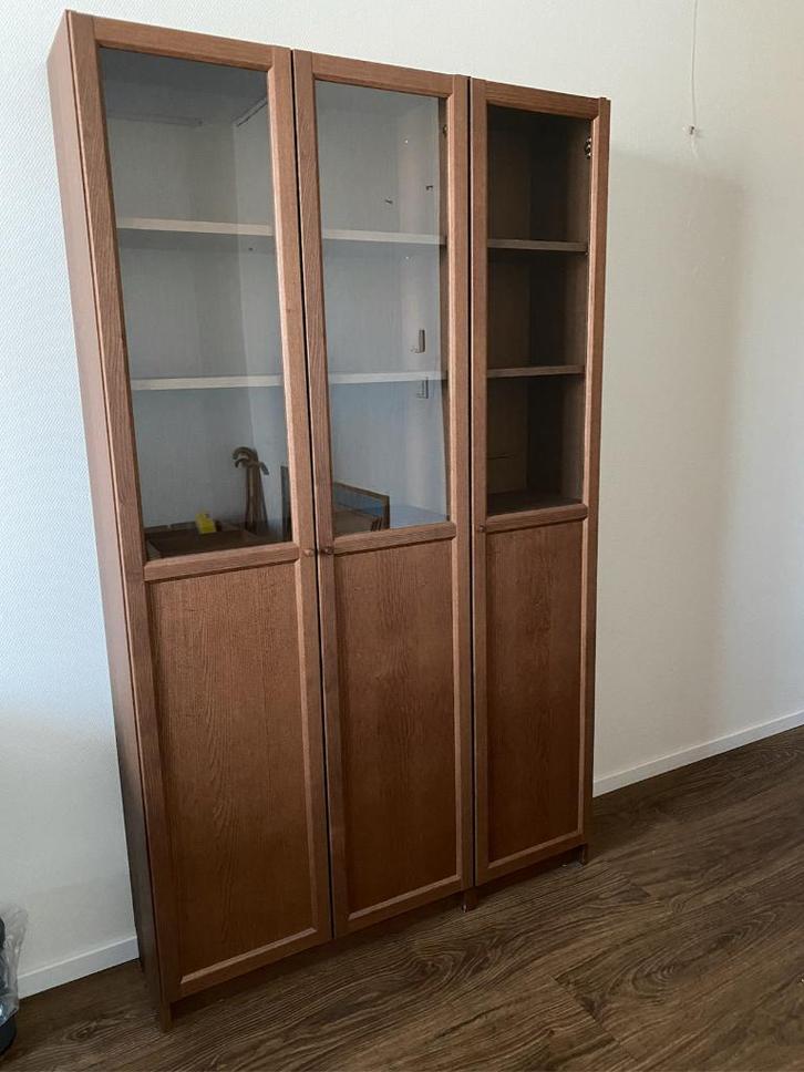 Ikea Billy vitrinekast, Huis en Inrichting, Kasten | Vitrinekasten, Gebruikt, 200 cm of meer, 100 tot 150 cm, 25 tot 50 cm, Ophalen