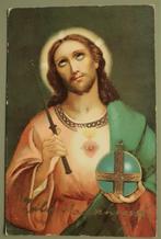 Religie - Jezus met Heilig Hart 5 - 1934, Ophalen of Verzenden, 1920 tot 1940, Gelopen, Overige thema's