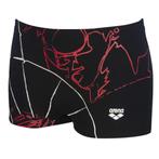 Nieuwe Arena One Impressions Short zwembroek Black multi, C.da Cisterna, 84/85 62029 Tolentino (MC) Italië, Maat 48/50 (M), Zwart