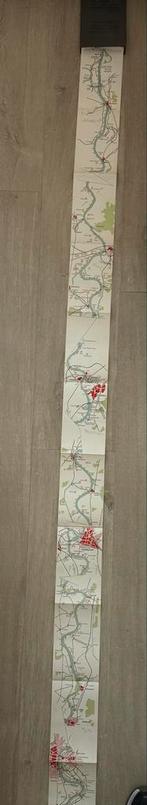 Oude ANWB Rijn Kaart - Kotting Amsterdam, Gelezen, Ophalen of Verzenden, Landkaart, Duitsland