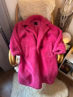 Fuchsia roze teddy winterjas met zakken - maat s/m, Ophalen of Verzenden, Zo goed als nieuw, Maat 38/40 (M), Roze