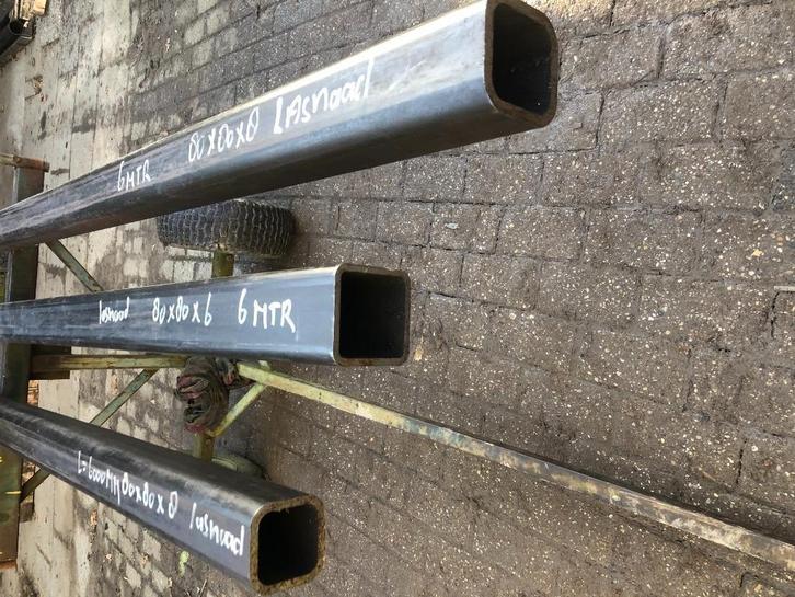 Zware koker balken 80x80x8 ,   100 x100x80/10,  120x120x10, Doe-het-zelf en Verbouw, Hout en Planken, Nieuw, Balk, Overige houtsoorten