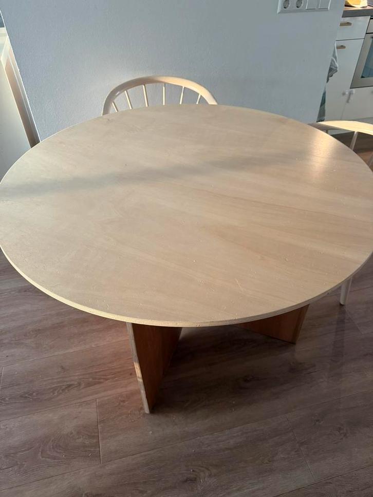 Ronde eettafel (blad) 120cm, Huis en Inrichting, Tafels | Eettafels, Zo goed als nieuw, 100 tot 150 cm, Rond, Ophalen