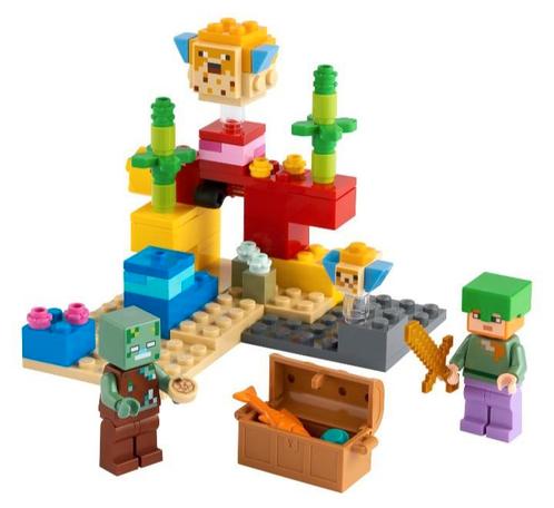 LEGO Minecraft "Het koraalrif" #21164, Kinderen en Baby's, Speelgoed | Duplo en Lego, Zo goed als nieuw, Lego, Losse stenen, Ophalen of Verzenden