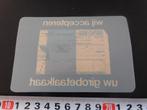 sticker raamsticker wij accepteren uw girobetaalkaart, Ophalen, Zo goed als nieuw