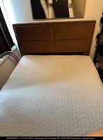 Bed 200x160 matras 23cm Met opbergruimte onder de bedbodem!, Huis en Inrichting, 160 cm, Bruin, Zo goed als nieuw, Ophalen