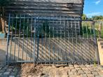 Nette poort met looppoort te koop, Ophalen, Gebruikt, 200 cm of meer, 150 tot 200 cm