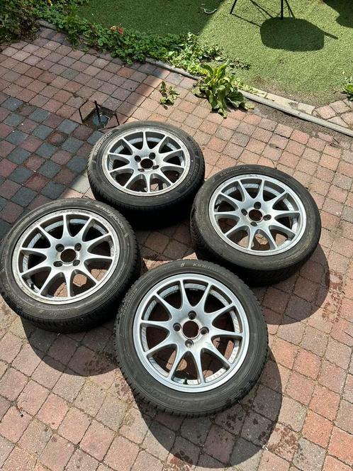 Lichtmetalen 15” 4x100 velgen, Auto-onderdelen, Banden en Velgen, Banden en Velgen, Zomerbanden, 15 inch, 195 mm, Gebruikt, Ophalen