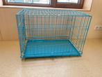 Topmast Hondenbench blauw gecoat Medium, Ophalen, Zo goed als nieuw, Minder dan 65 cm