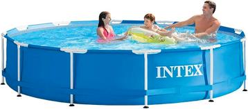 Intex Metal Frame Zwembad 366x84 cm – Complete set beschikbaar voor biedingen