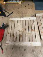 2 Horeca tafels satelliet meubelen hout tafel aluminium, Ophalen, Gebruikt, Hout